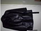 LEATHER COAT,  Womans Black Leather Coat. 3/4 Length.....